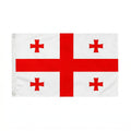 Georgia flag with red crosses on white background, premium Caucasus flag